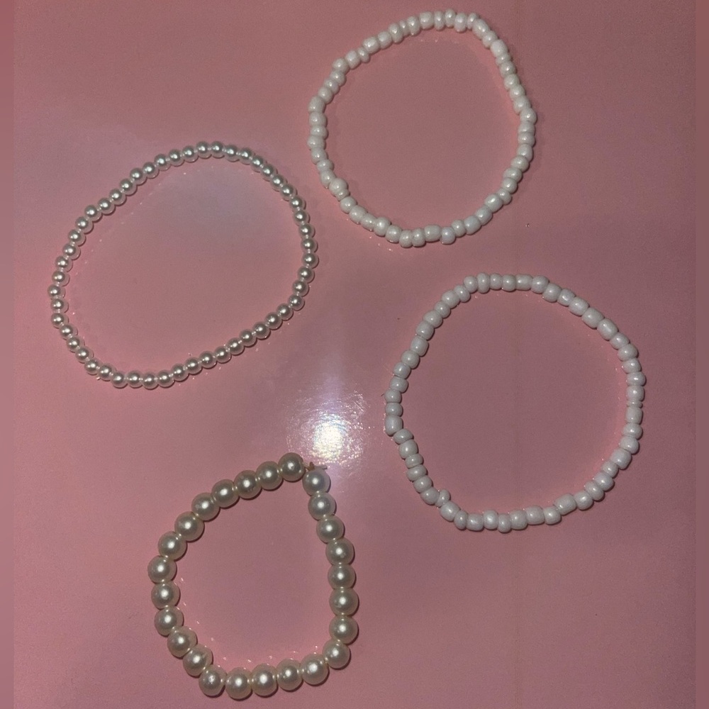 Pearl Bracelet Set (set of 4)